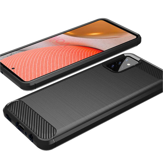 Θήκη για Samsung Galaxy A72 A725 / A72 5G A726, Techsuit, Carbon, Μαύρο