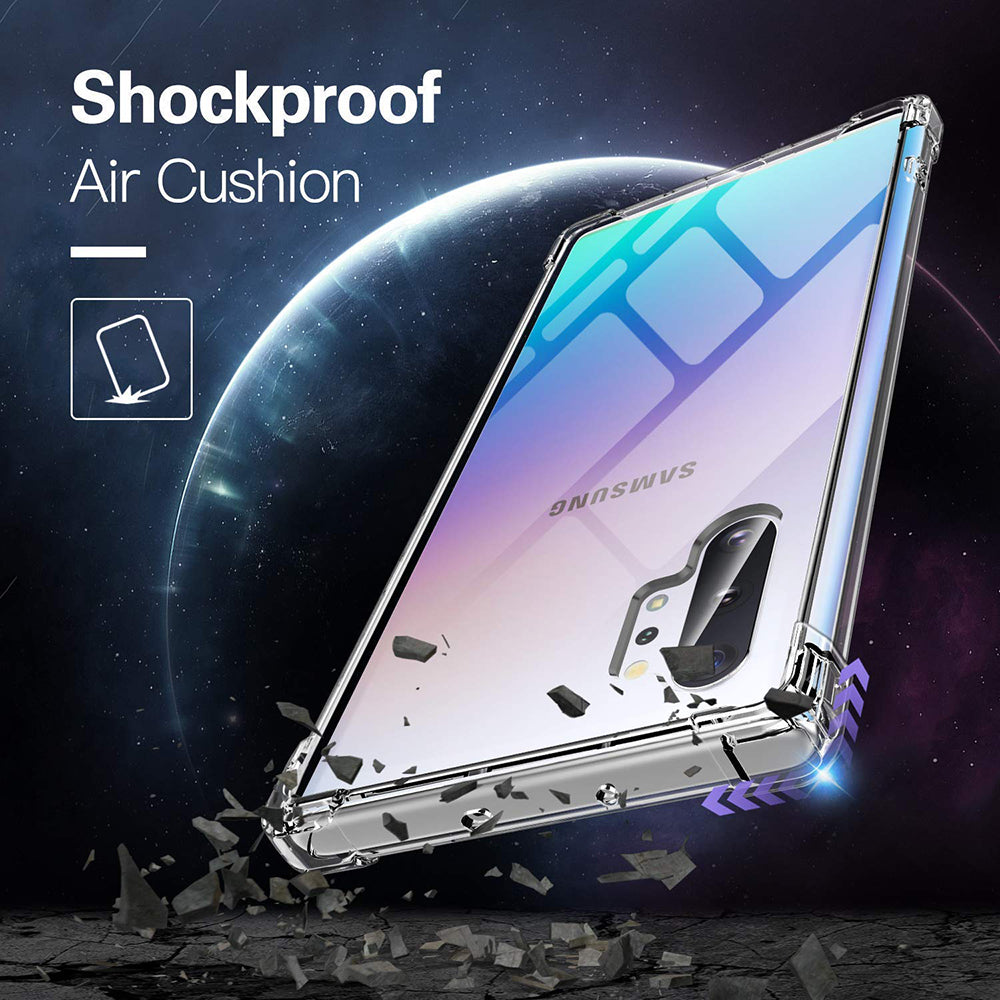 Θήκη για Samsung Galaxy Note 10+ 5G N976 / Note 10+ N975, Techsuit, Ανθεκτική σε Κρούσεις Διαφανής, Διαφάνεια