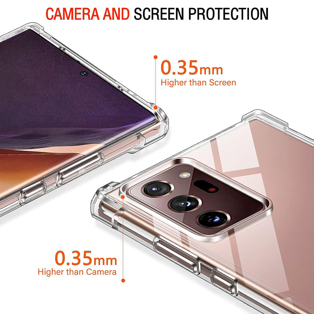 Θήκη για Samsung Galaxy Note 20 Ultra 5G N986 / Note 20 Ultra N985, Techsuit, Ανθεκτική σε Κρούσεις Διαφανής, Διαφάνεια