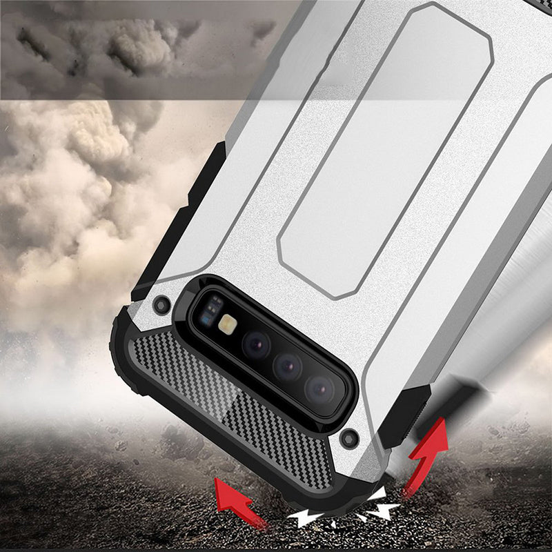 Θήκη για Samsung Galaxy S10 G973, Techsuit, Hybrid Armor, Μαύρη