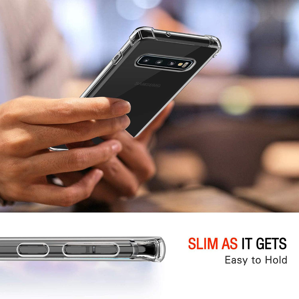 Θήκη για Samsung Galaxy S10 G973, Techsuit, Ανθεκτική σε Κρούσεις Διαφανής, Διάφανη