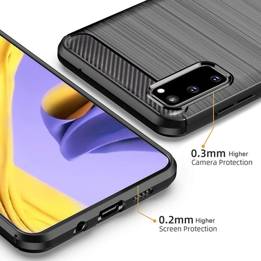 Θήκη για Samsung Galaxy S20 5G G981 / S20 G980, Techsuit, Carbon, Μαύρο