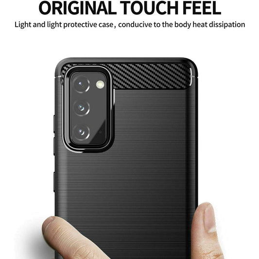 Θήκη για Samsung Galaxy S20 FE 2022 G781 / S20 FE 5G G781 / S20 FE G780, Techsuit, Carbon, Μαύρη