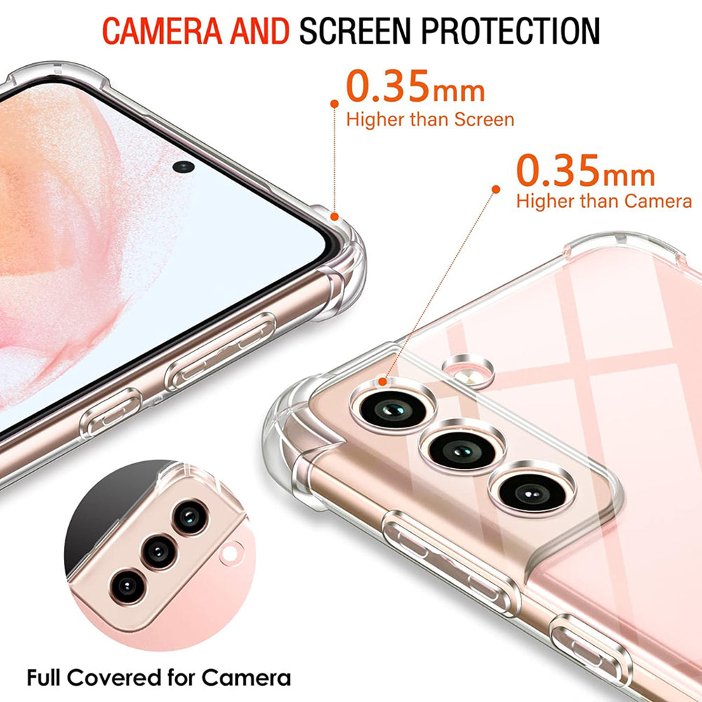 Θήκη για Samsung Galaxy S22 5G S901, Techsuit, Ανθεκτική σε Κρούσεις Διαφανής, Διάφανη