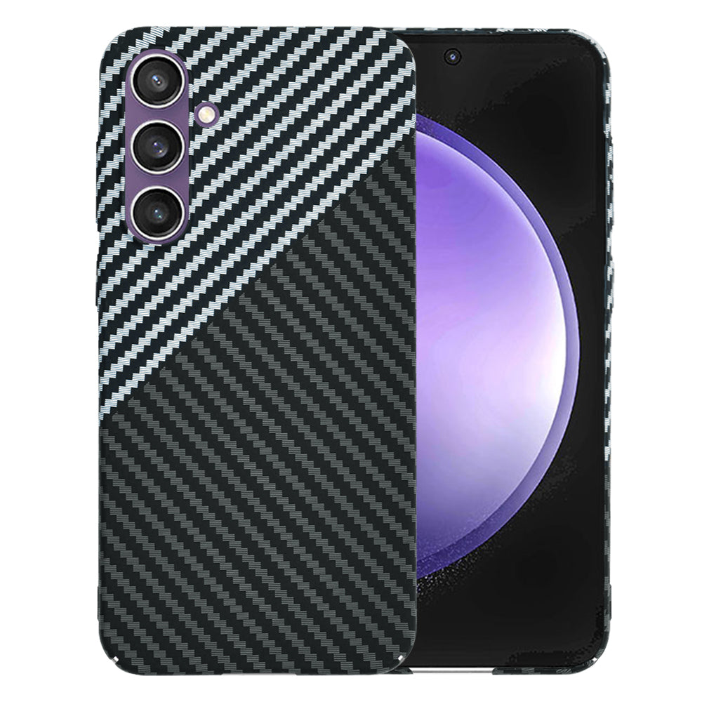 Θήκη για Samsung Galaxy S23 FE S711, Techsuit, Carbonite FiberShell, Μαύρο Γκρι