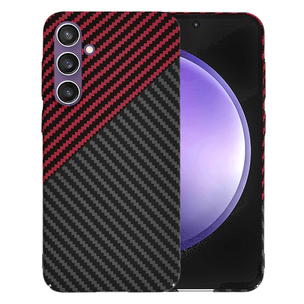 Θήκη για Samsung Galaxy S23 FE S711, Techsuit, Carbonite FiberShell, Μαύρο Κόκκινο