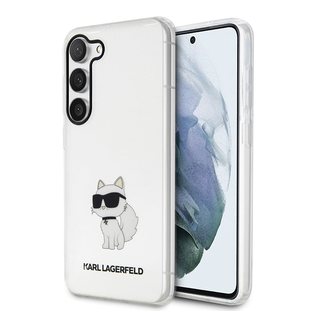 Θήκη για Samsung Galaxy S23+ S916, Karl Lagerfeld, Ikonik Choupette, Διάφανη