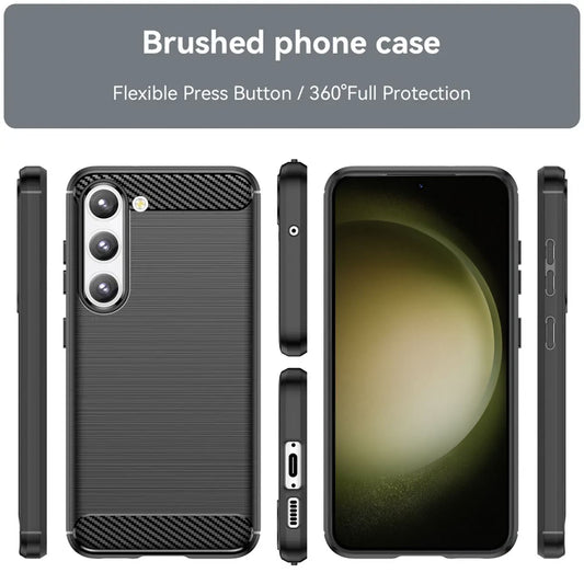 Θήκη για Samsung Galaxy S23+ S916, Techsuit, Carbon, Μαύρο