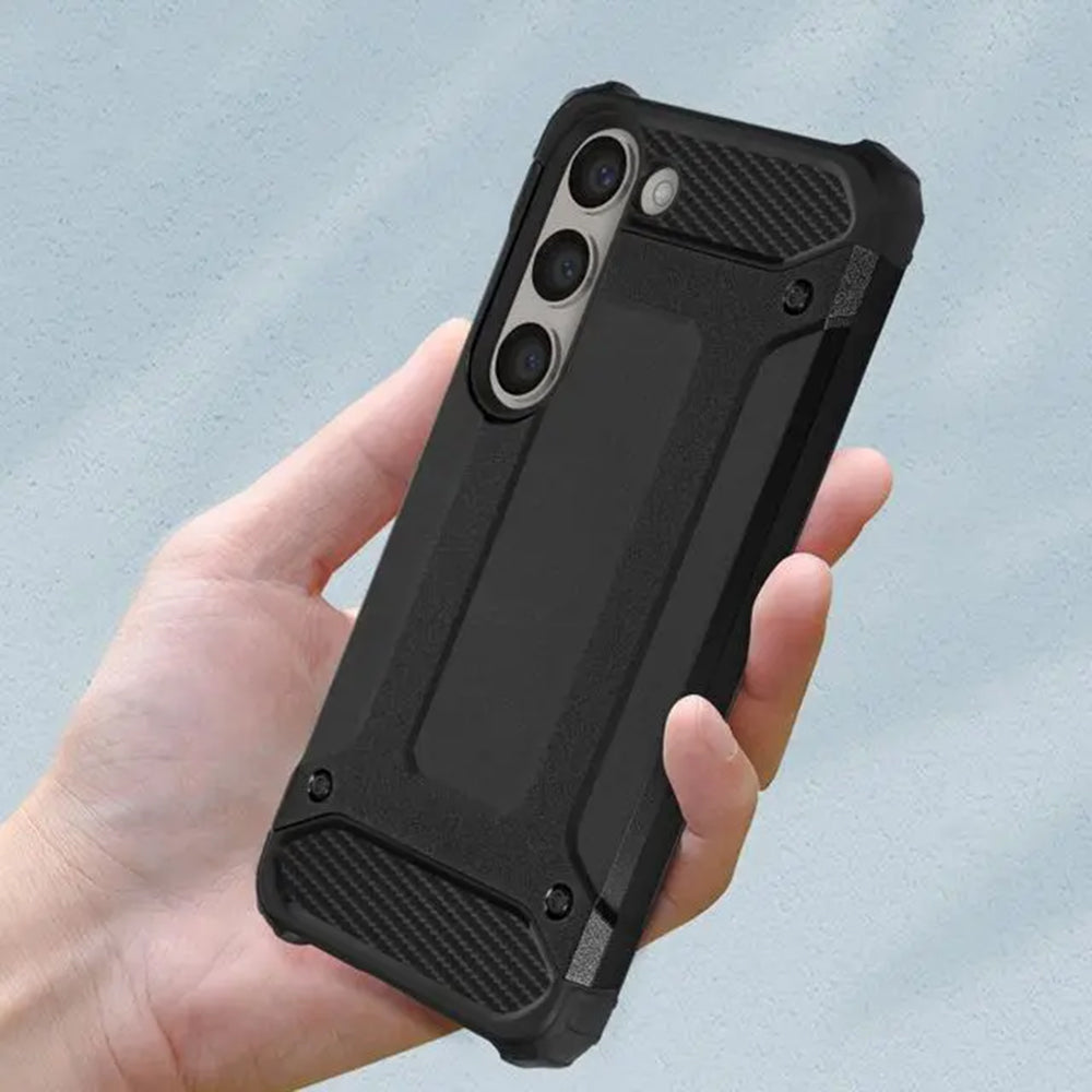 Θήκη για Samsung Galaxy S23+ S916, Techsuit, Hybrid Armor, Μαύρη
