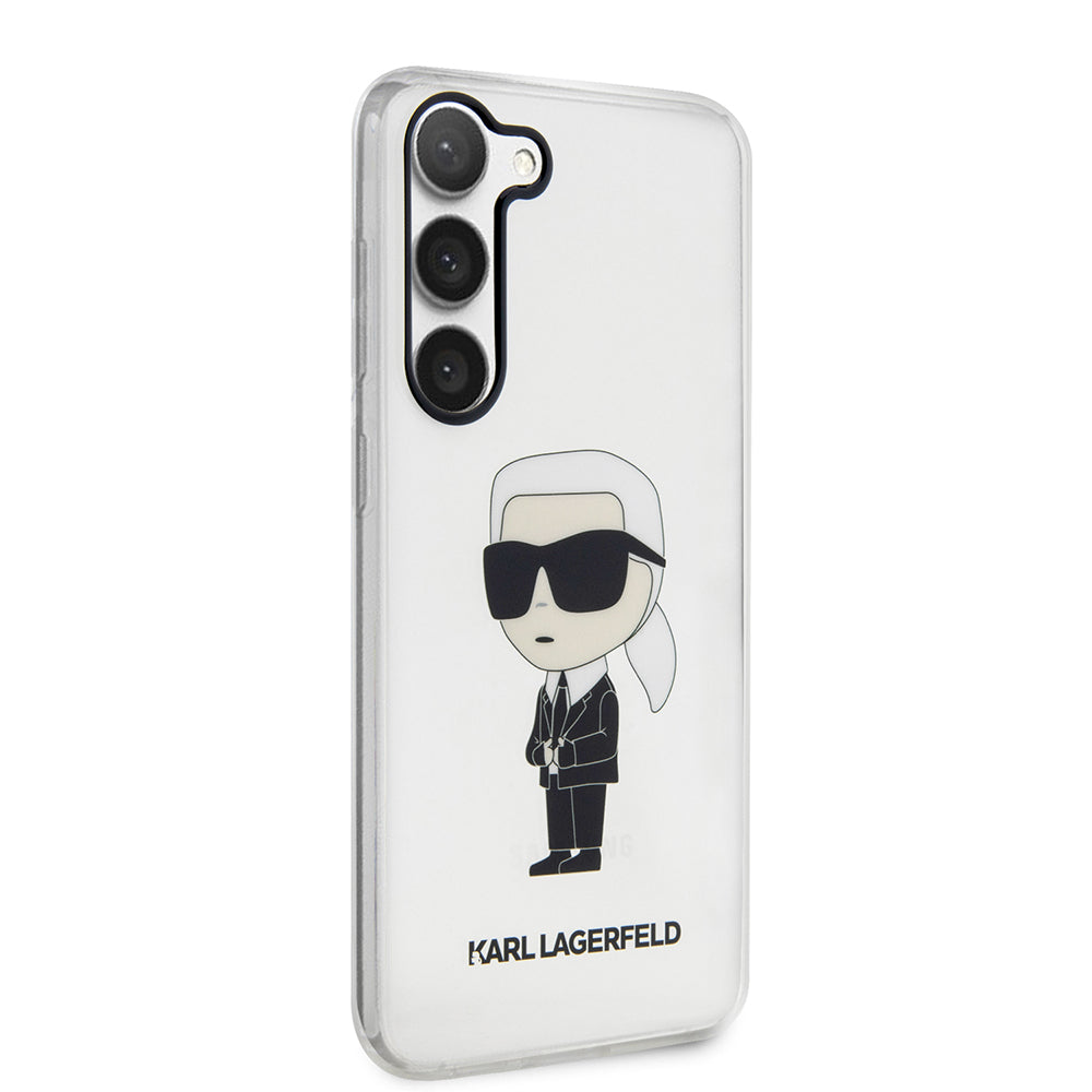 Θήκη για Samsung Galaxy S23 S911, Karl Lagerfeld, Ikonik Karl, Διάφανη
