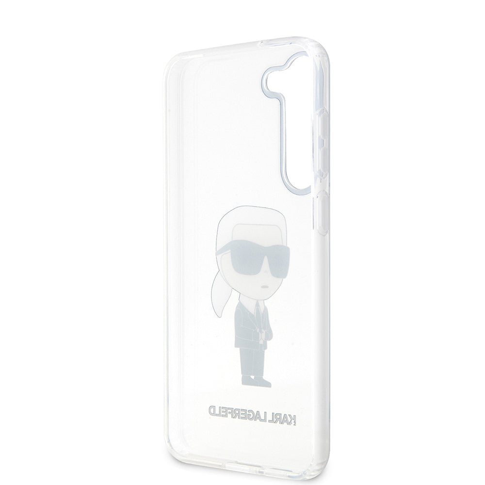 Θήκη για Samsung Galaxy S23 S911, Karl Lagerfeld, Ikonik Karl, Διάφανη