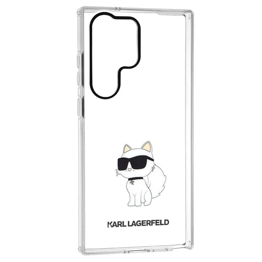 Θήκη για Samsung Galaxy S23 Ultra S918, Karl Lagerfeld, Ikonik Choupette, Διάφανη