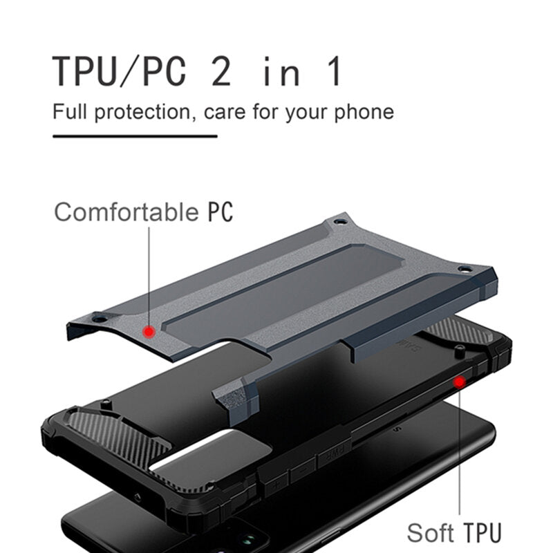 Θήκη για Samsung Galaxy S23 Ultra S918, Techsuit, Hybrid Armor, Μαύρη