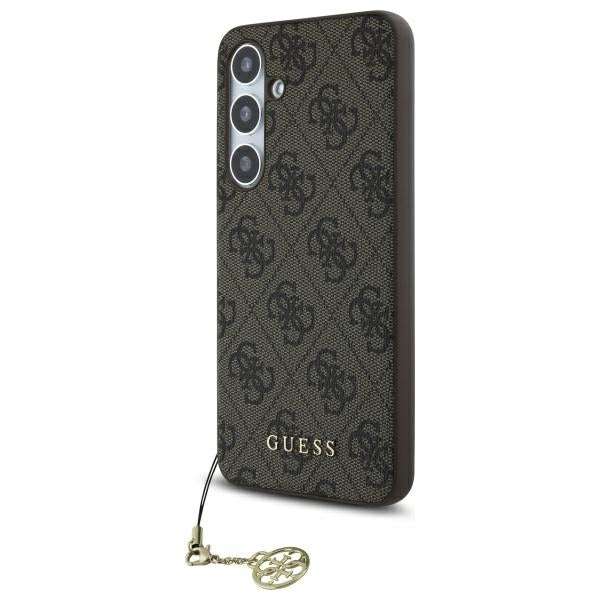 Θήκη για Samsung Galaxy S24 FE S721, Guess, 4G Charm, Καφέ