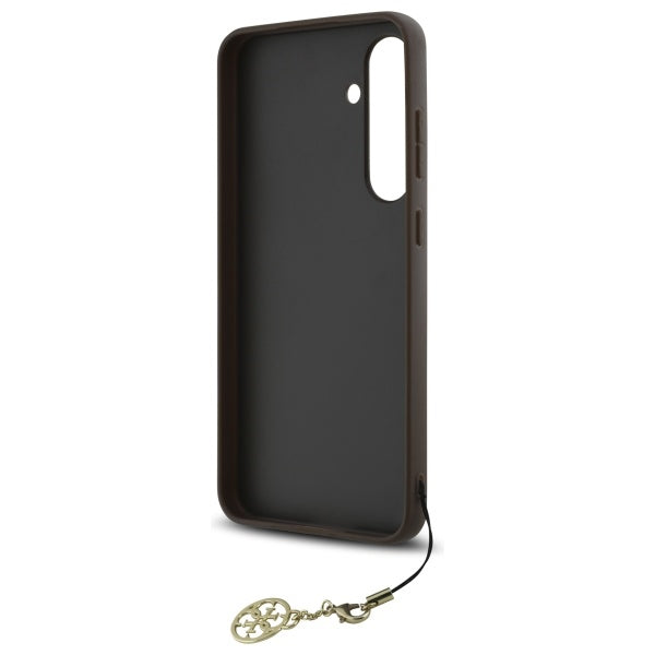Θήκη για Samsung Galaxy S24 FE S721, Guess, 4G Charm, Καφέ