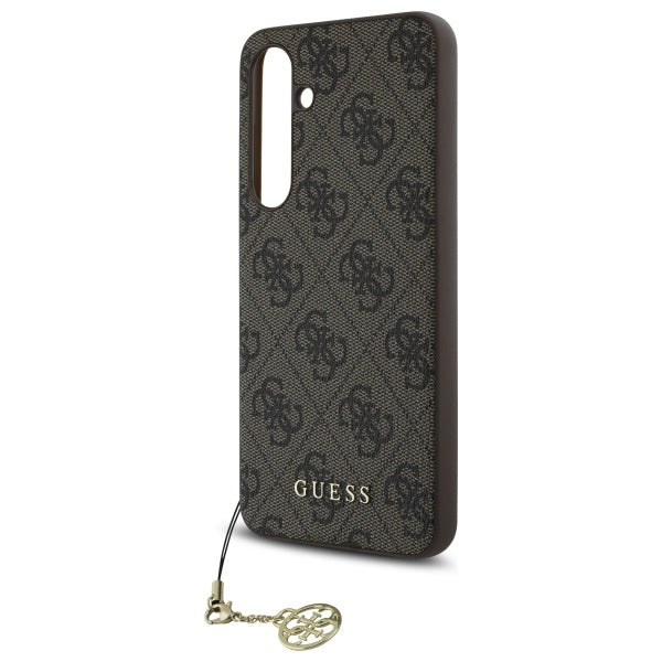 Θήκη για Samsung Galaxy S24 FE S721, Guess, 4G Charm, Καφέ