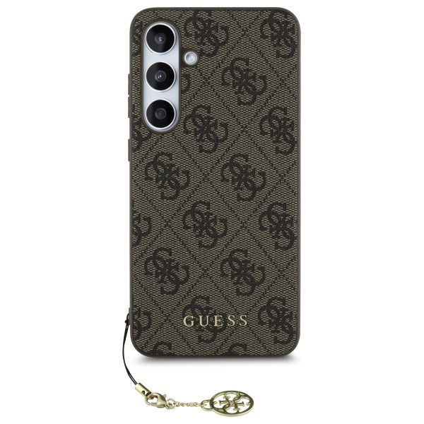Θήκη για Samsung Galaxy S24 FE S721, Guess, 4G Charm, Καφέ