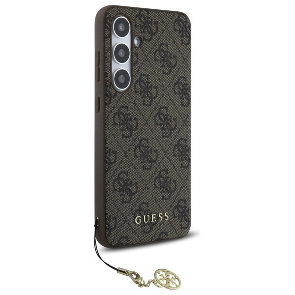 Θήκη για Samsung Galaxy S24 FE S721, Guess, 4G Charm, Καφέ