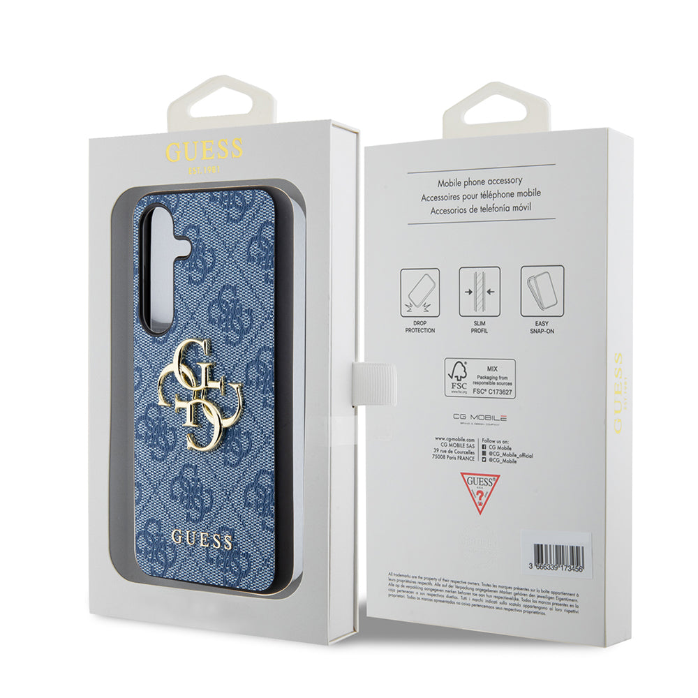 Θήκη για Samsung Galaxy S24+ S926, Guess, 4G Big Logo, Μπλε