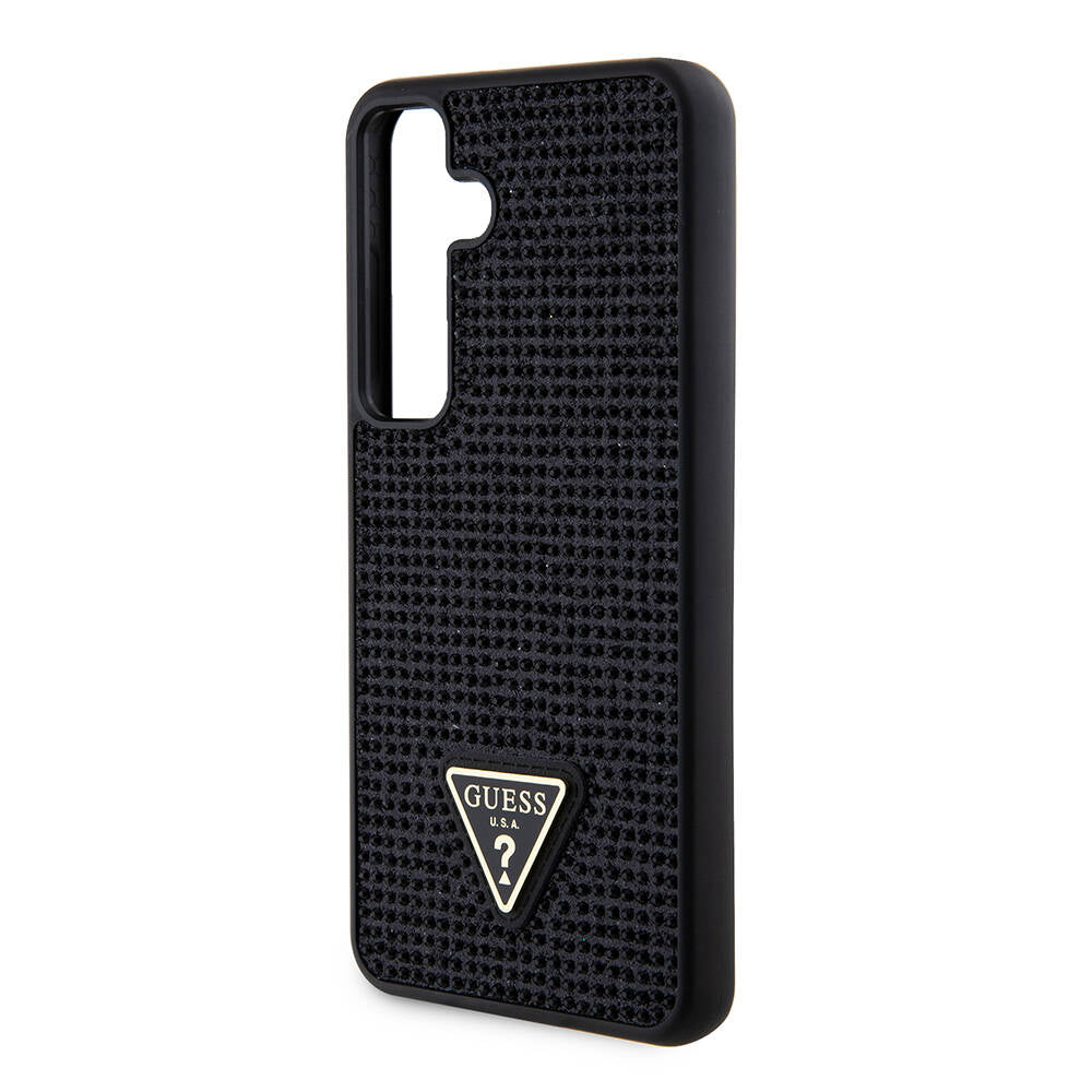 Θήκη για Samsung Galaxy S24+ S926, Guess, Rhinestone Triangle Logo, Μαύρη
