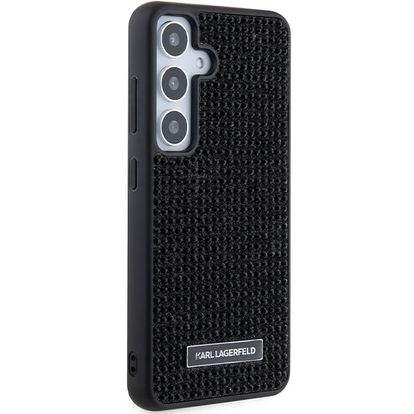 Θήκη για Samsung Galaxy S24+ S926, Karl Lagerfeld, Rhinestone Metal Plate, Μαύρη