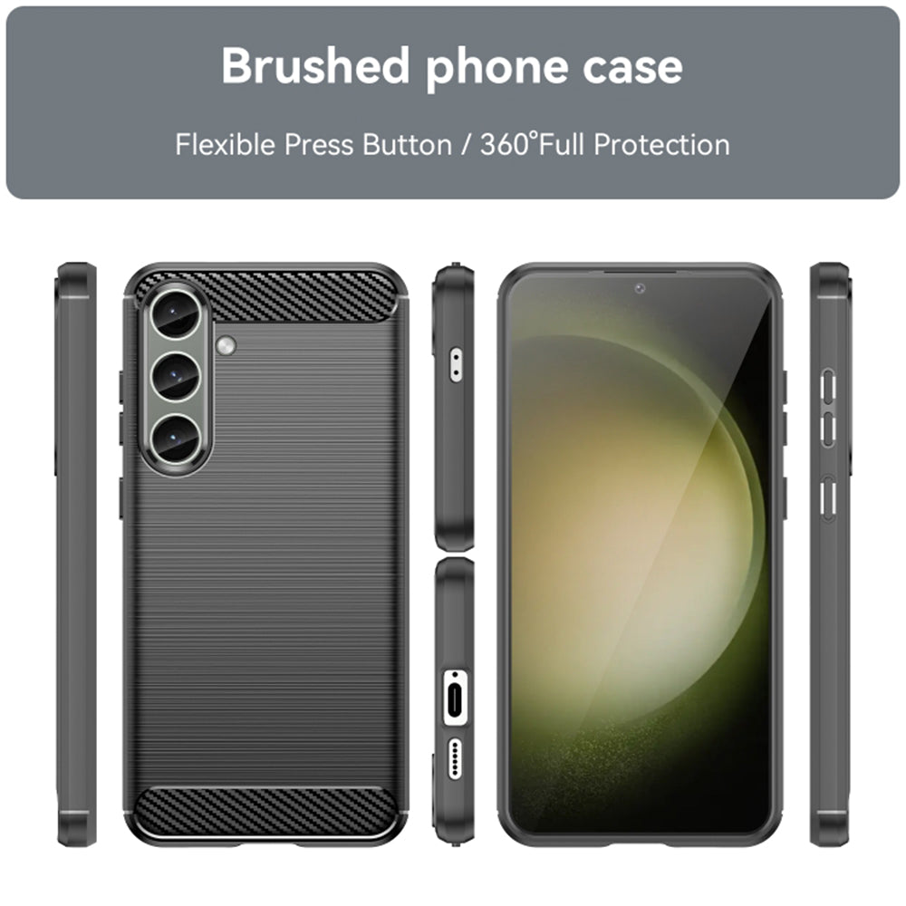 Θήκη για Samsung Galaxy S24+ S926, Techsuit, Carbon, Μαύρο