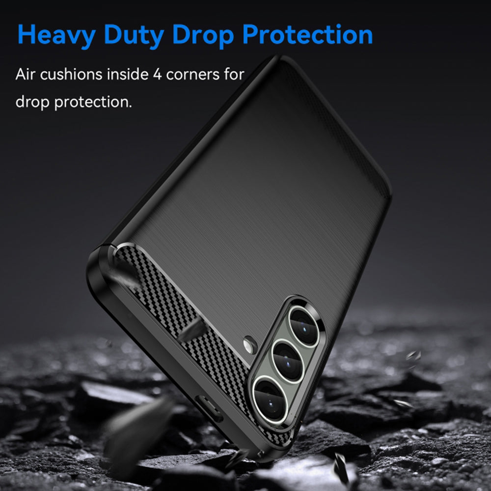Θήκη για Samsung Galaxy S24+ S926, Techsuit, Carbon, Μαύρο