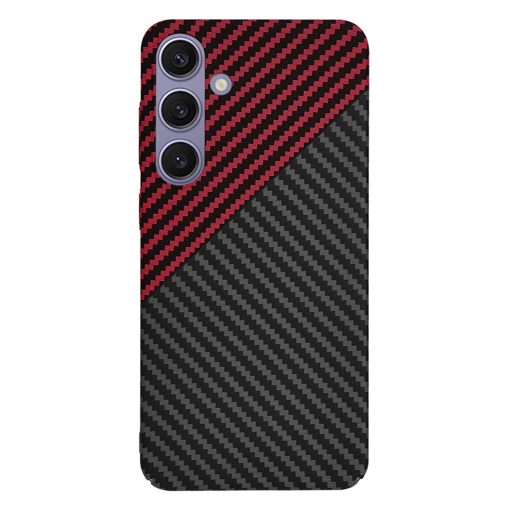Θήκη για Samsung Galaxy S24+ S926, Techsuit, Carbonite FiberShell, Μαύρο Κόκκινο