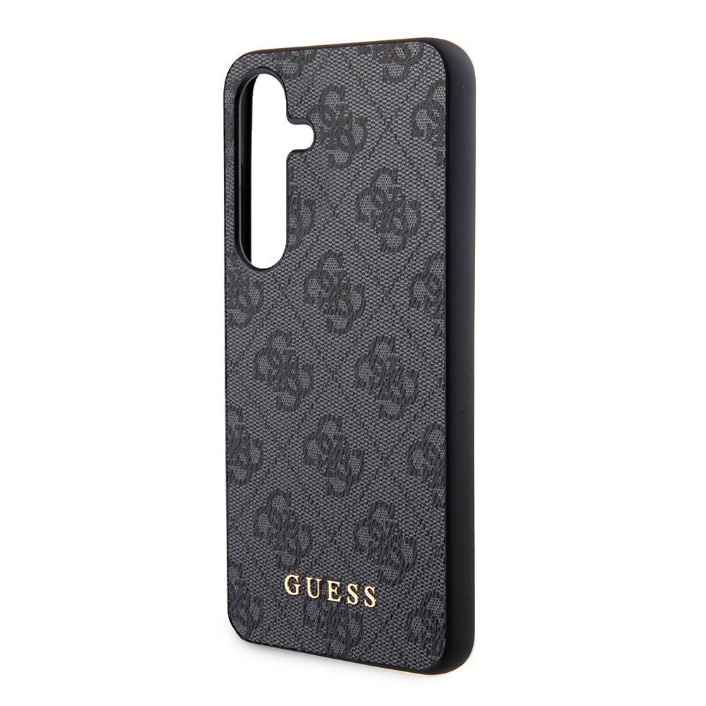 Case for Samsung Galaxy S24 S921, Guess, 4G Metal Gold Logo, Black