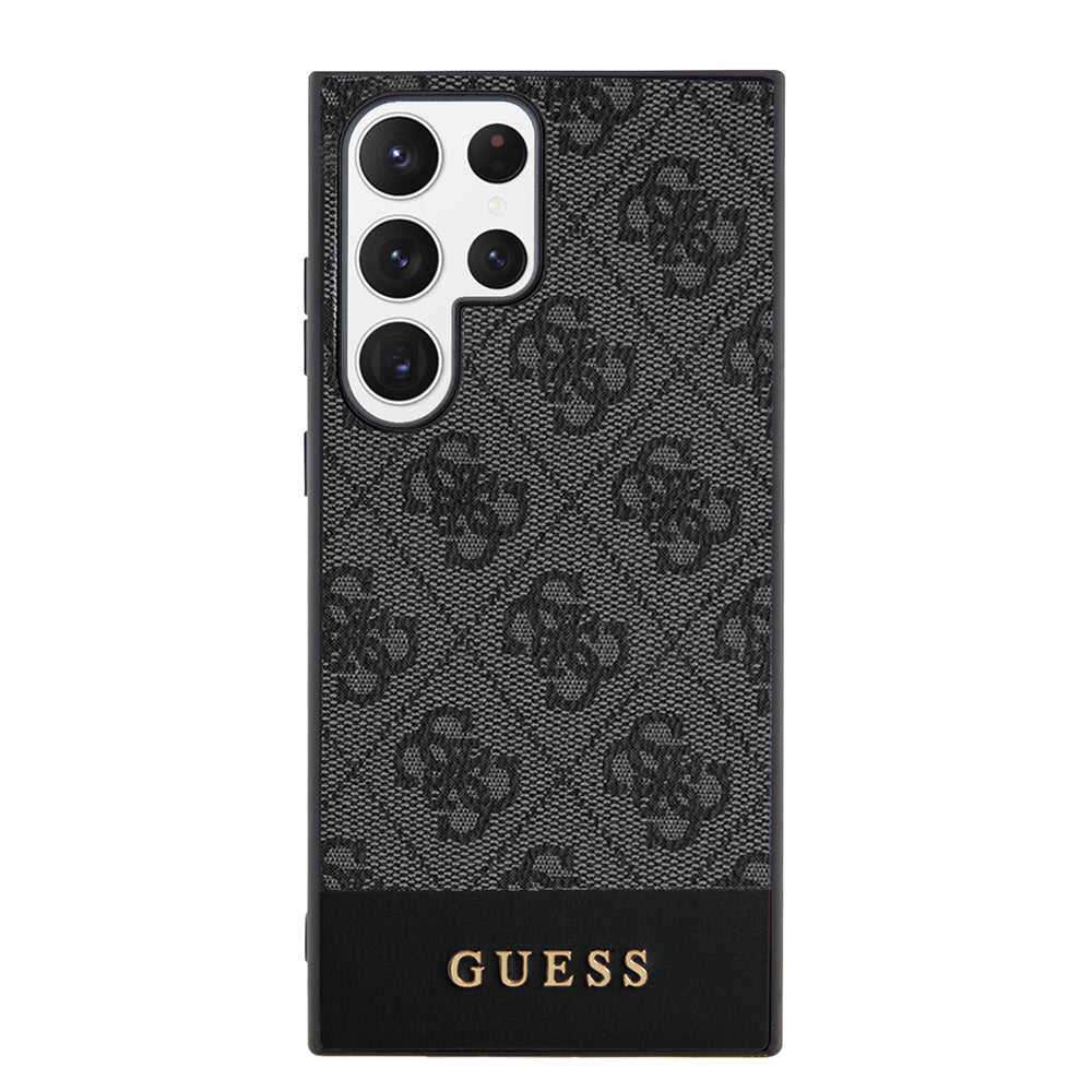 Θήκη για Samsung Galaxy S24 Ultra S928, Guess, 4G Stripe, Μαύρη