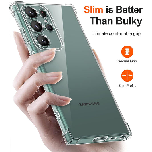 Θήκη για Samsung Galaxy S24 Ultra S928, Techsuit, Ανθεκτική σε Κρούσεις Διαφανής, Διάφανη