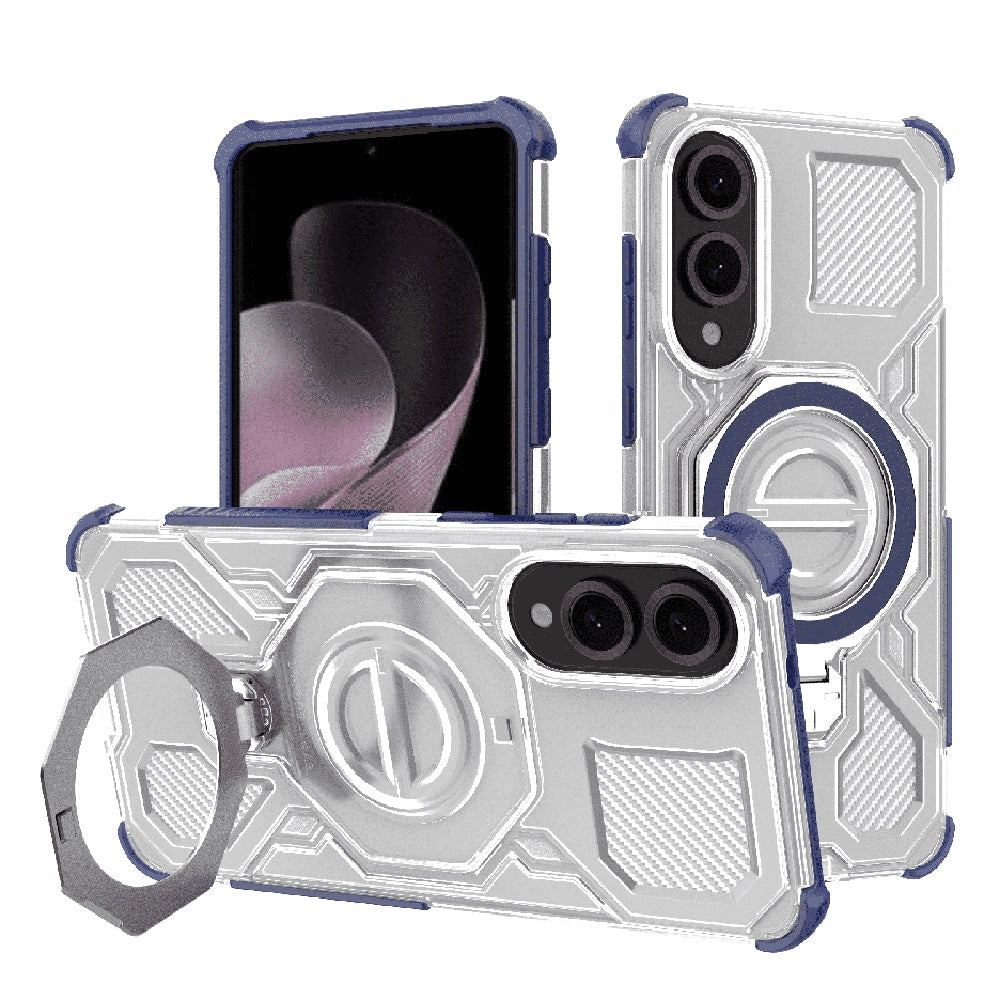 Θήκη για Samsung Galaxy S25 Edge S937, Techsuit, Carbon Shield Pro, Μπλε
