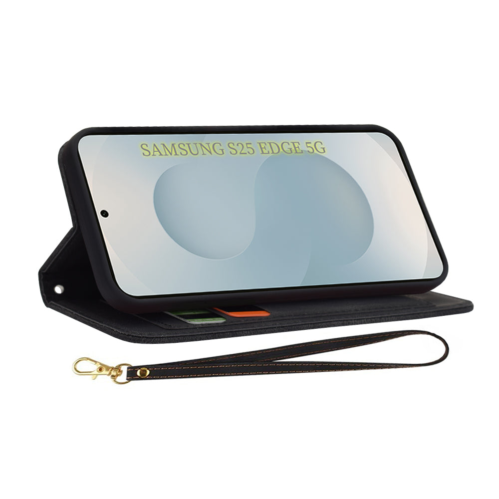 Θήκη για Samsung Galaxy S25 Edge S937, Techsuit, FlipCraft, Μαύρο