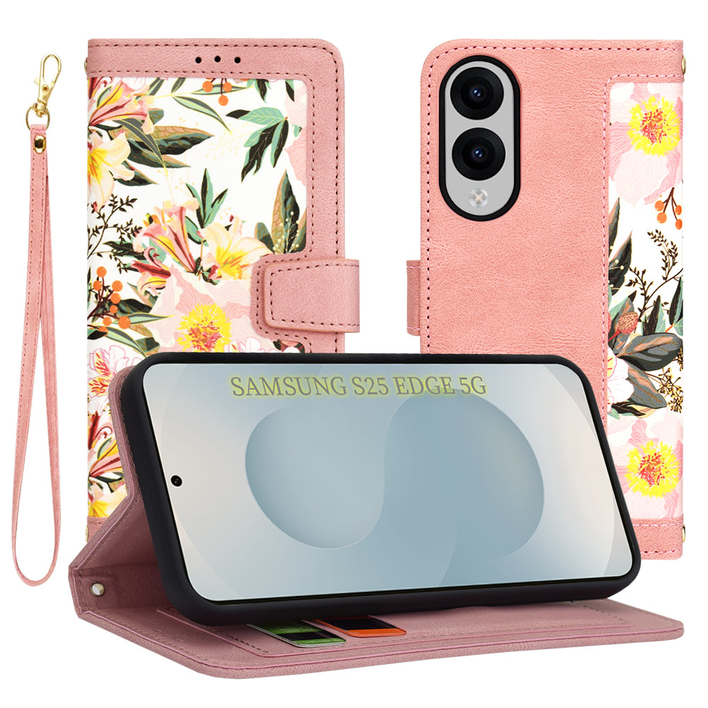 Θήκη για Samsung Galaxy S25 Edge S937, Techsuit, FlipCraft, Ροζ