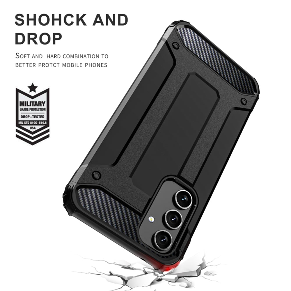 Θήκη για Samsung Galaxy S25 Edge S937, Techsuit, Hybrid Armor, Μαύρη