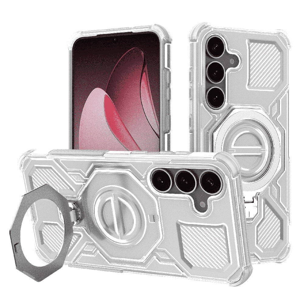 Θήκη για Samsung Galaxy S25+ S936, Techsuit, Carbon Shield Pro, Λευκό