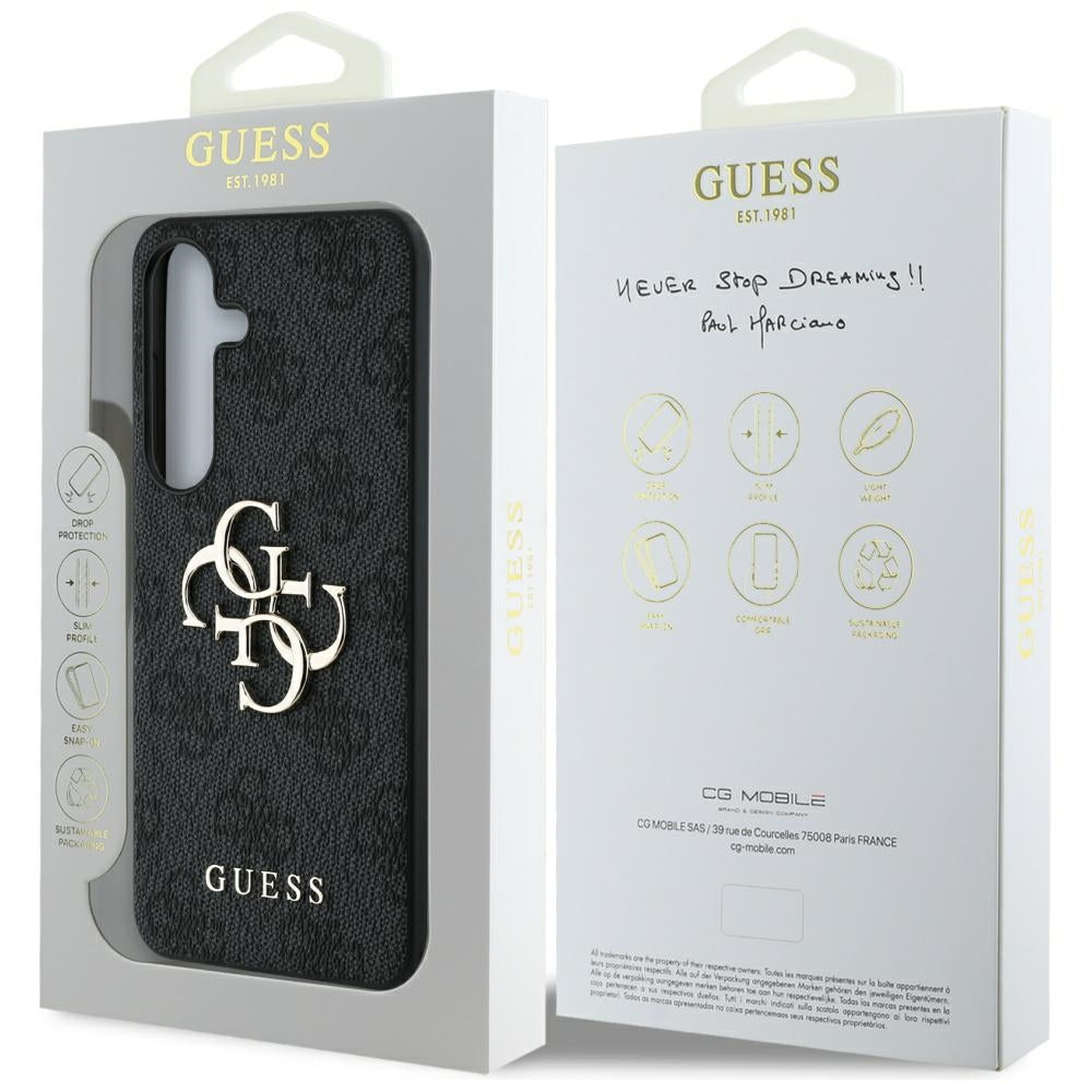 Θήκη για Samsung Galaxy S25 S931, Guess, 4G Big Logo, Μαύρη