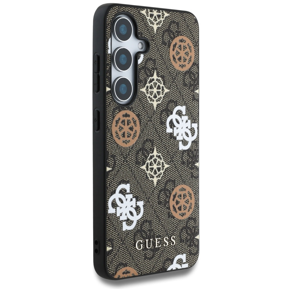 Θήκη για Samsung Galaxy S25 S931, Guess, 4G Peony, Καφέ