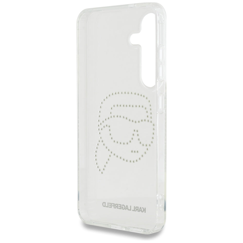 Θήκη για Samsung Galaxy S25 S931, Karl Lagerfeld, IML Rhinestones Karl's Head, Διάφανη