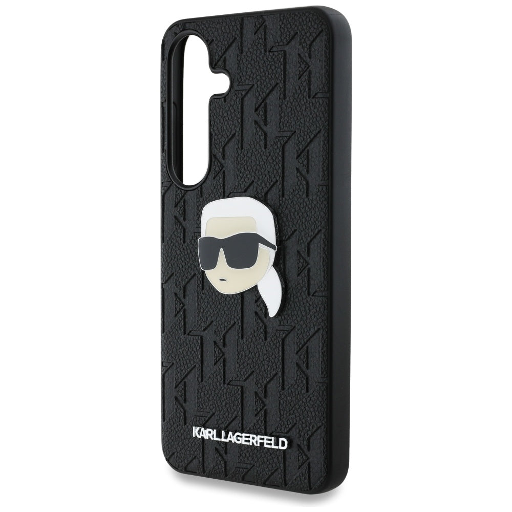 Θήκη για Samsung Galaxy S25 S931, Karl Lagerfeld, Monogram Karl's Head, Μαύρη