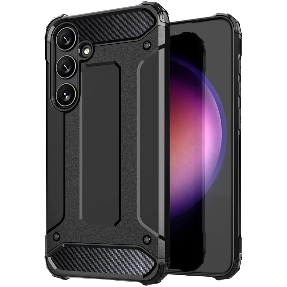 Θήκη για Samsung Galaxy S25 S931, Techsuit, Hybrid Armor, Μαύρη