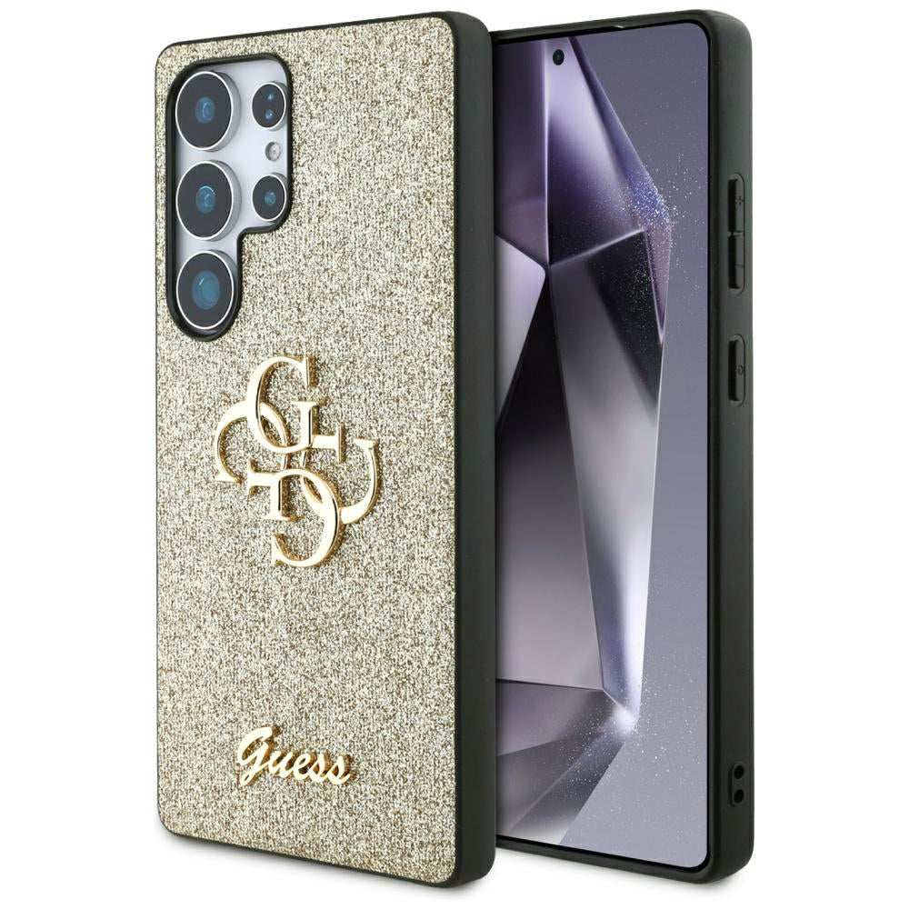 Θήκη για Samsung Galaxy S25 Ultra S938, Guess, Glitter Big 4G Script, Χρυσή