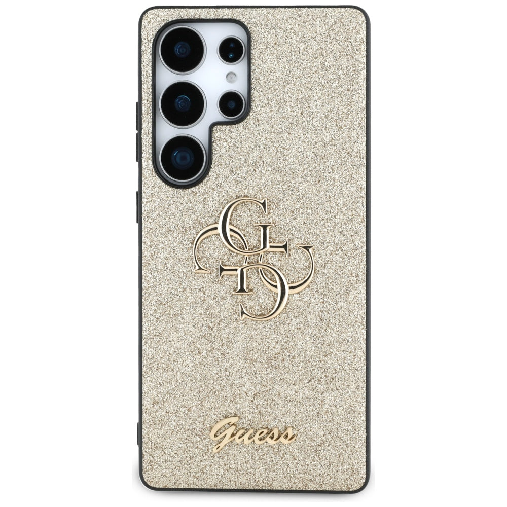 Θήκη για Samsung Galaxy S25 Ultra S938, Guess, Glitter Big 4G Script, Χρυσή