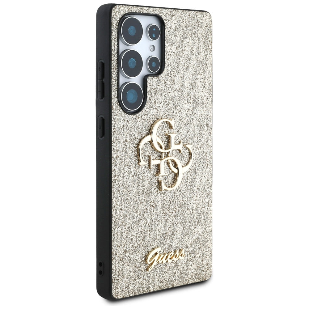 Θήκη για Samsung Galaxy S25 Ultra S938, Guess, Glitter Big 4G Script, Χρυσή
