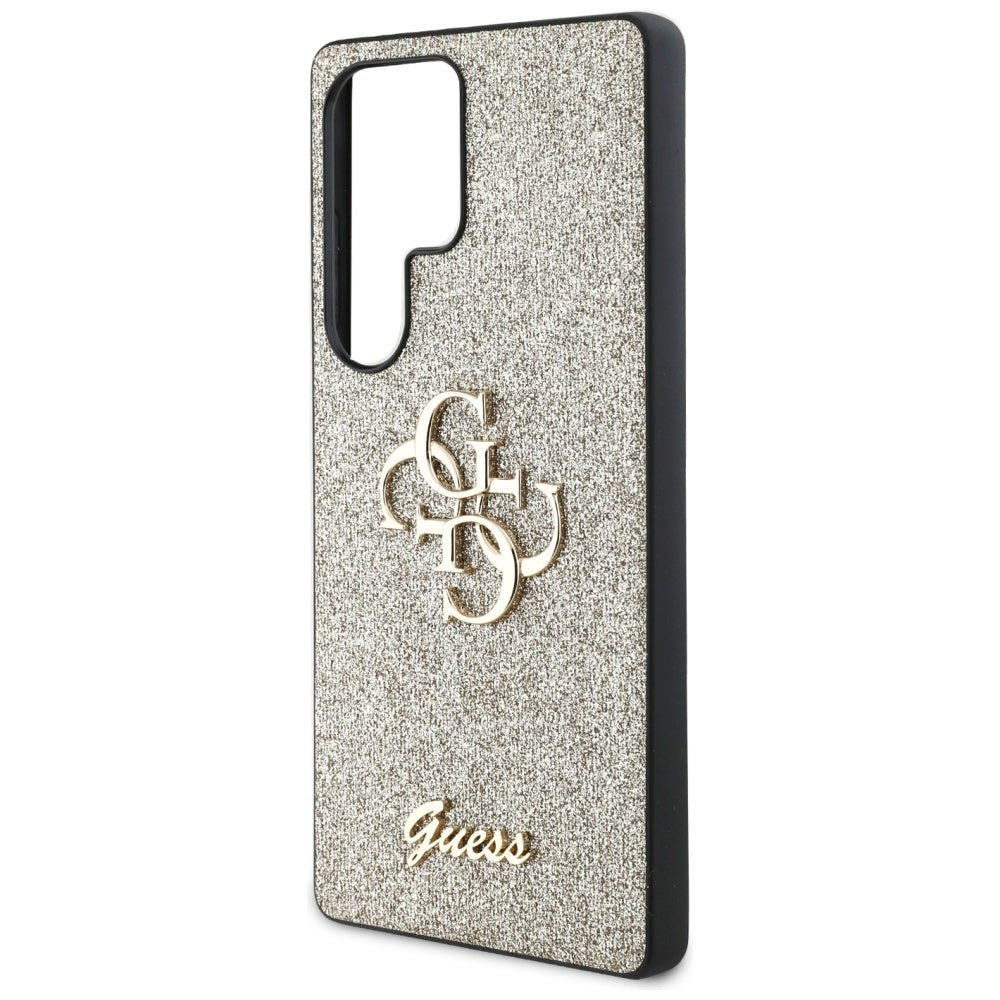 Θήκη για Samsung Galaxy S25 Ultra S938, Guess, Glitter Big 4G Script, Χρυσή