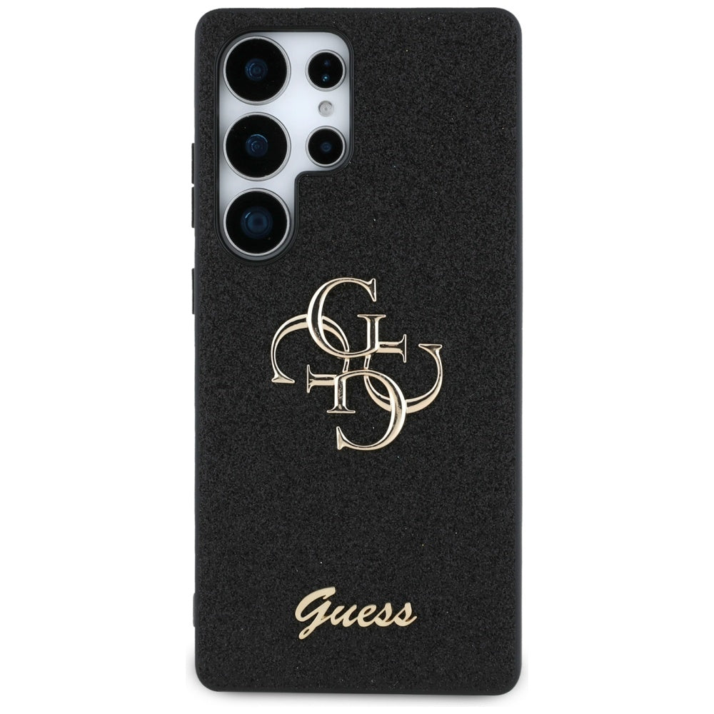 Θήκη για Samsung Galaxy S25 Ultra S938, Guess, Glitter Big 4G Script, Μαύρη