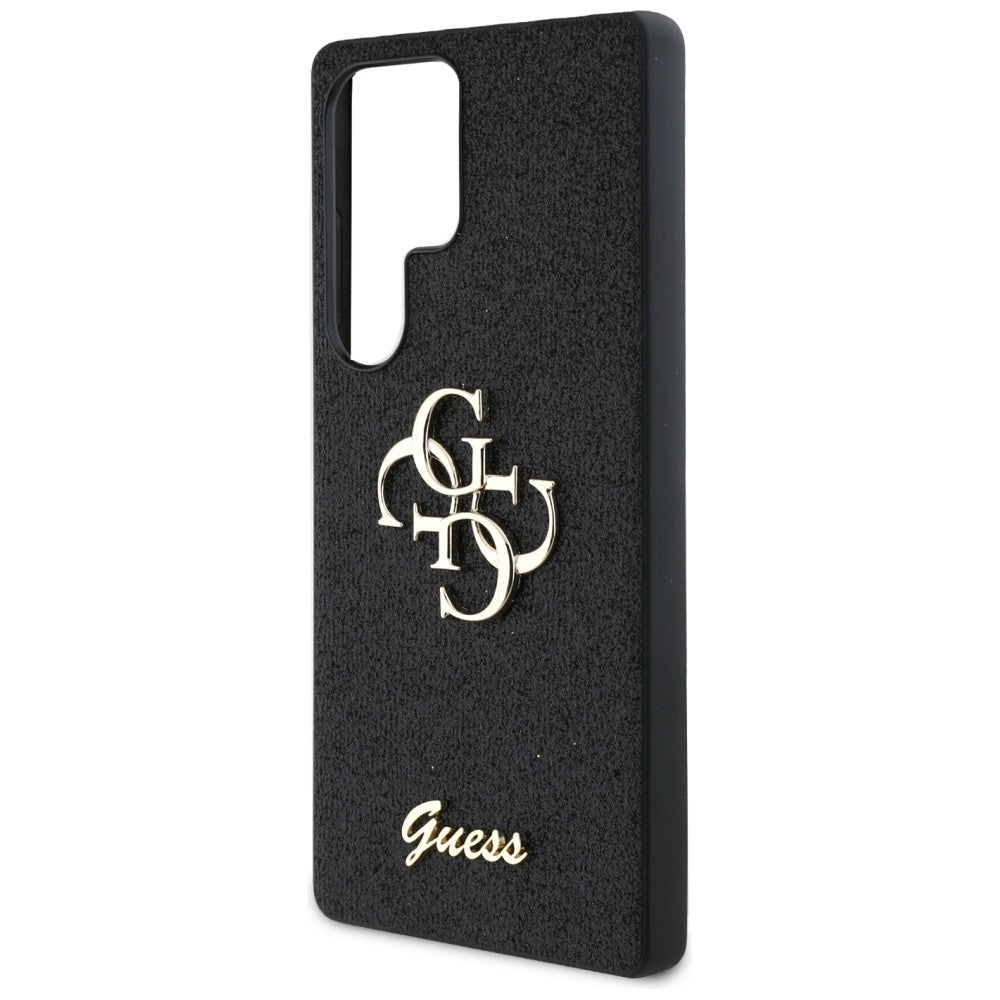 Θήκη για Samsung Galaxy S25 Ultra S938, Guess, Glitter Big 4G Script, Μαύρη
