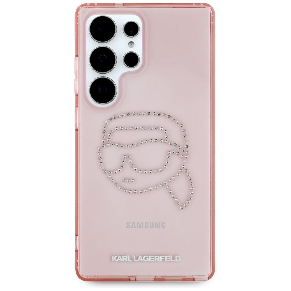 Θήκη για Samsung Galaxy S25 Ultra S938, Karl Lagerfeld, IML Luxury Karl's Head, Ροζ