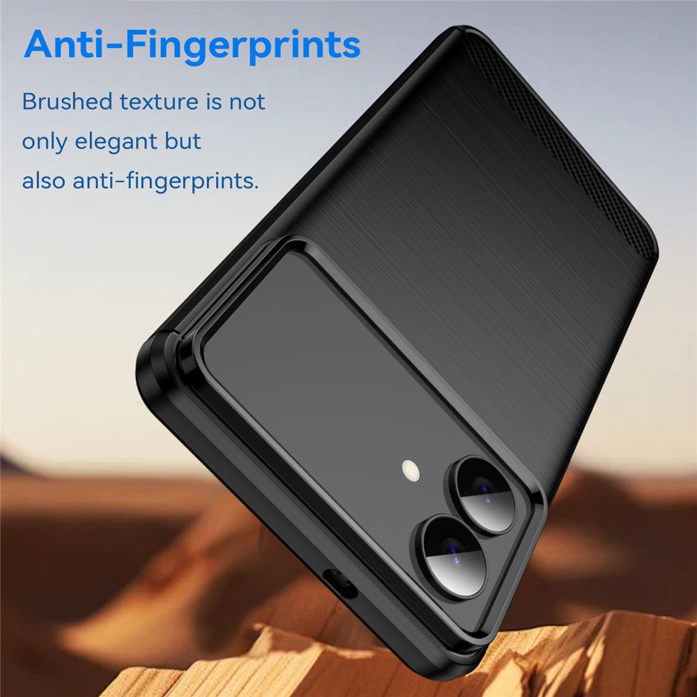 Θήκη για Samsung Galaxy S26 Edge, Techsuit, Καρμπόν, Μαύρη