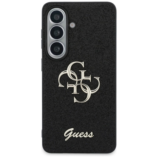 Θήκη για Samsung Galaxy S26 S942, Guess, Fixed Glitter Big 4G Metal Frame, Μαύρη